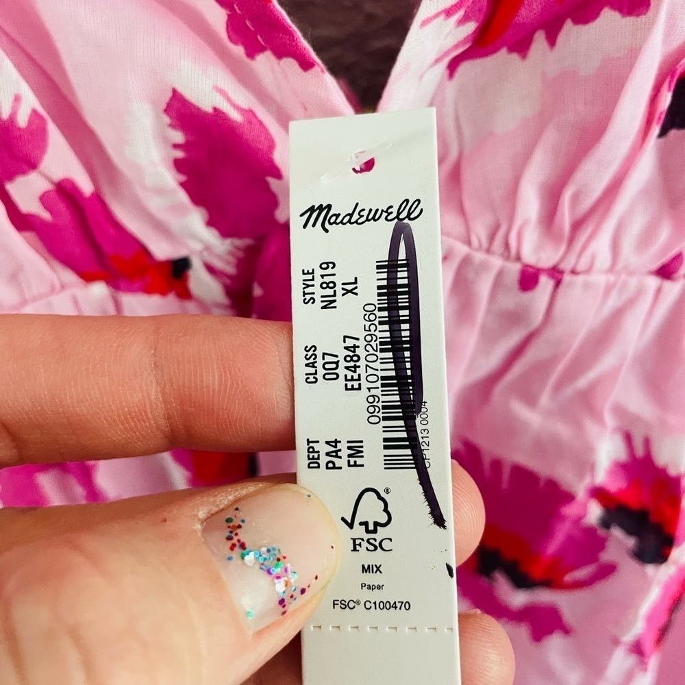 Banjanan Pink Floral Maxi Dress with Fuchsia Flowers - Picture 11 of 16
